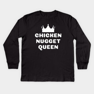 Chicken nugget queen Kids Long Sleeve T-Shirt